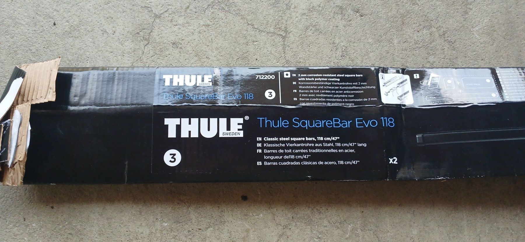 Thule Portapacchi: Dachträger Thule SquareBar Evo 118 – Usato da Gossau SG venduto da kay_92bq