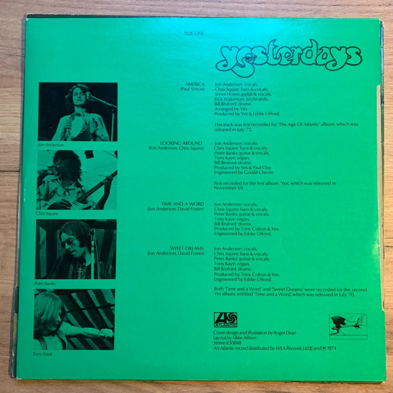 Schallplatten: YES - YESTERDAYS...OG UK 1975...EX/VG++ – Gebraucht aus Gals von Diskopatshop 2