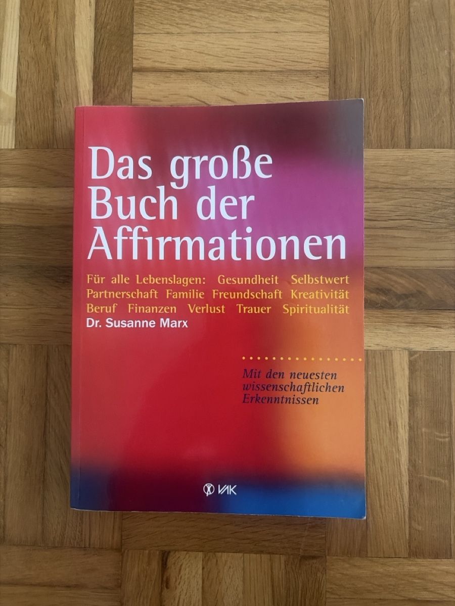 Libri: Das grosse Buch der Affirmation – Nuovo (secondo la descrizione) da Basel venduto da lae_rg9k