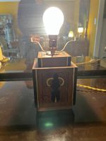 Lampe Art Deco en bois