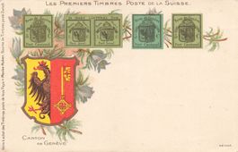 Genève GE Erste Schweizer Briefmarken