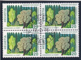 ET 4er Block Werbemarken 1976