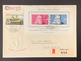 Block IMABA 1948 auf Brief