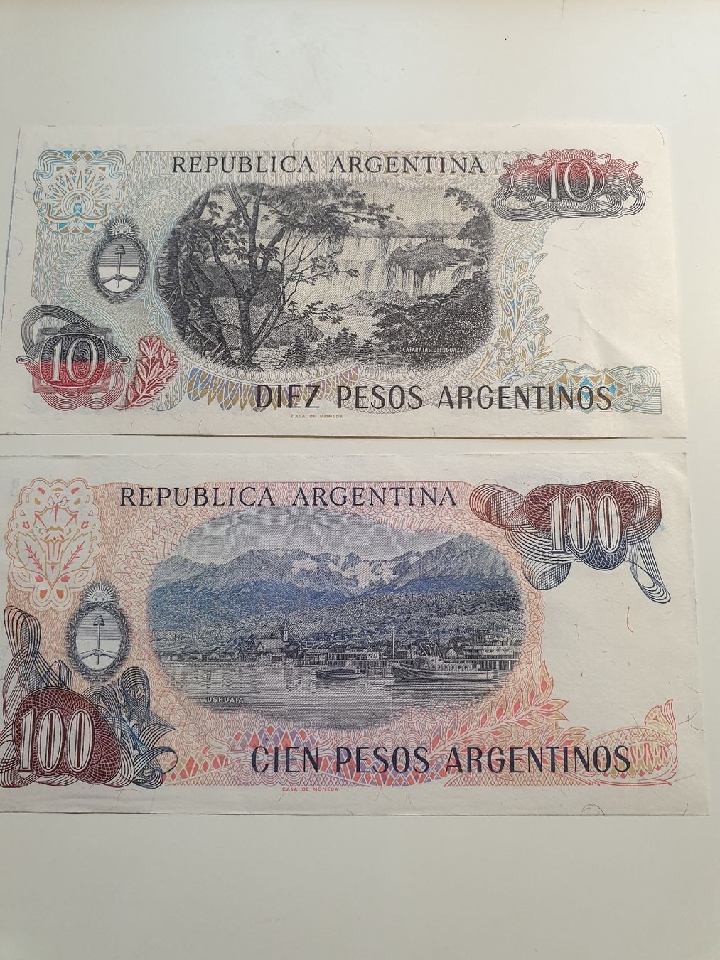 Banconote: Banknoten Argentinien ungefaltet – Usato da Würenlos venduto da calimero095 1