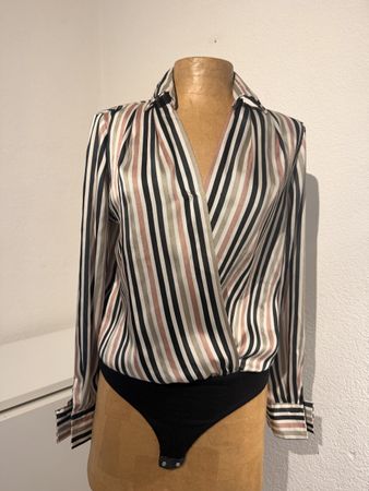 Body chemisier à rayures Rinascimento, taille XS