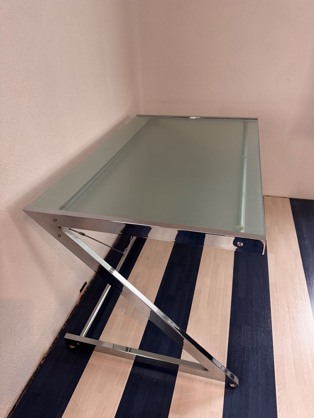 Scrivanie: Bürotisch Glas mit Chromgestell – Usato da Frick venduto da mue_w5vt 1