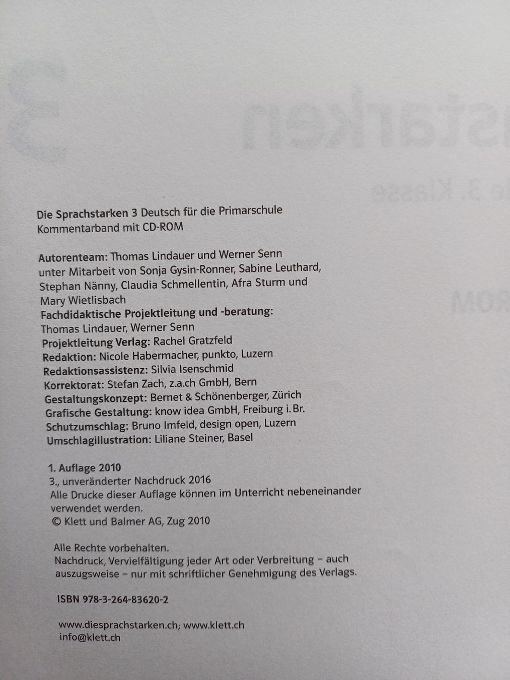 Libri: Sprachstarken 3 - Kommentarband 2010 CD-Rom fehlt – Usato da Riedern venduto da martigni_88 2