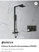 colonne de douche noire neuve