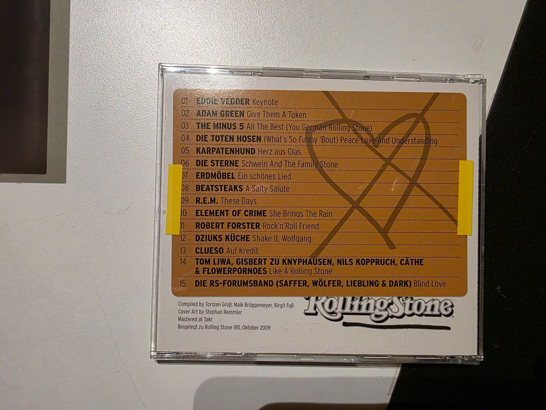 CDs: CD - 15 Geburtstags- Lieder - Rolling Stone 2009 – Gebraucht aus Walterswil BE von Lonitti 2