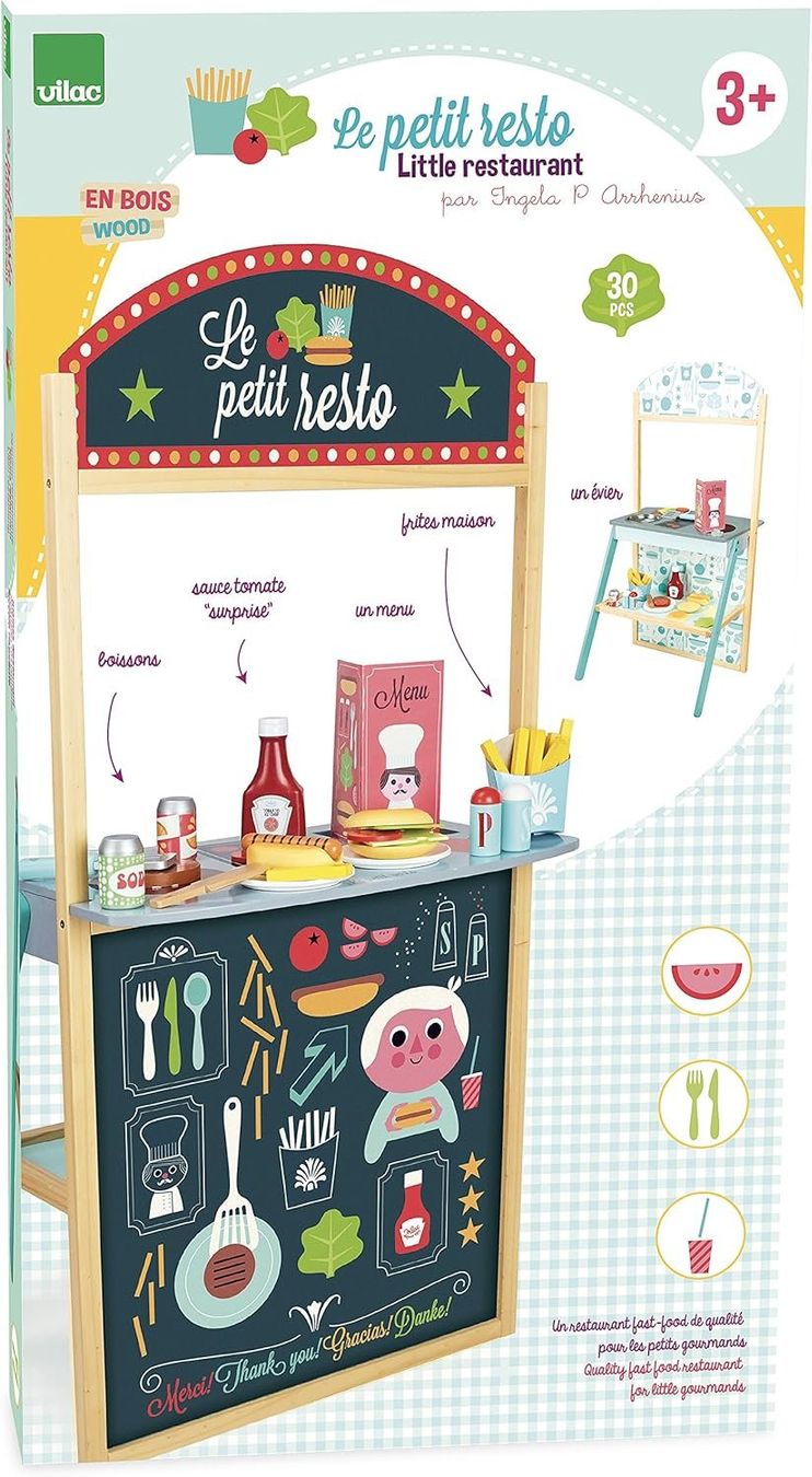 Vilac Giocattoli: Kaufladen - Restaurant - Vilac – Nuovo e nell'imballaggio originale da Biel/Bienne venduto da Spiel-Markt 1