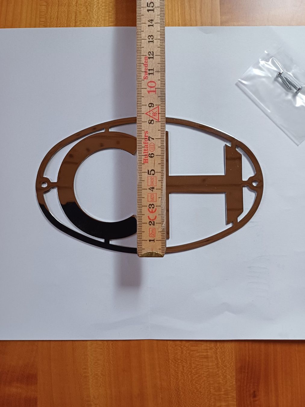 Insegne: Antikes CH-Schild in Chrom für Oldtimer – Nuovo e nell'imballaggio originale da Rüegsbach venduto da Urs9990 2