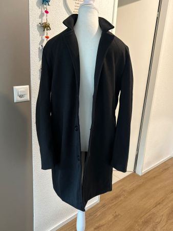 Herren Kurz - Mantel schwarz klassisch Gr. XL