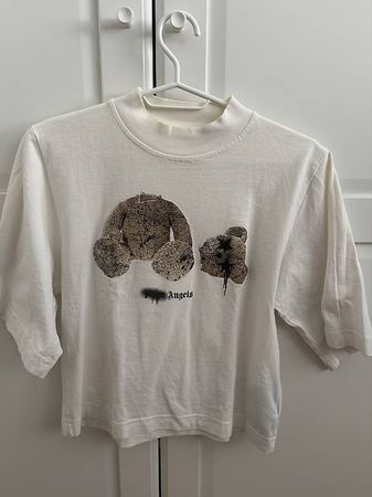 Palm Angels T-Shirt Weiss mit Teddy-Print