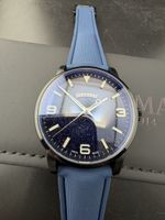 Hermann Aventurine Bleu Noir PVD Swiss Made Neuf Full Set