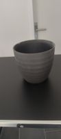 Keramik Übertopf Grau Anthrazit (Ø21cm / H 21cm)