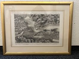 Aquatinta vom Vierwaldstädtersee F.W.Delkeskamp und F.Hegi