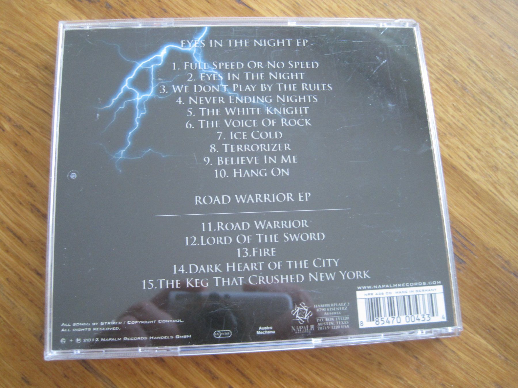 CDs: STRIKER Eyes in the Night   CD – Gebraucht aus Gossau SG von Noryflory 1