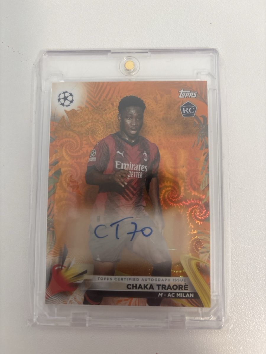 Topps Carte collezionabili: Chaka Traore auto /25 topps Ucc 23/24 – Usato da Wahlen b. Laufen venduto da Ms_collector