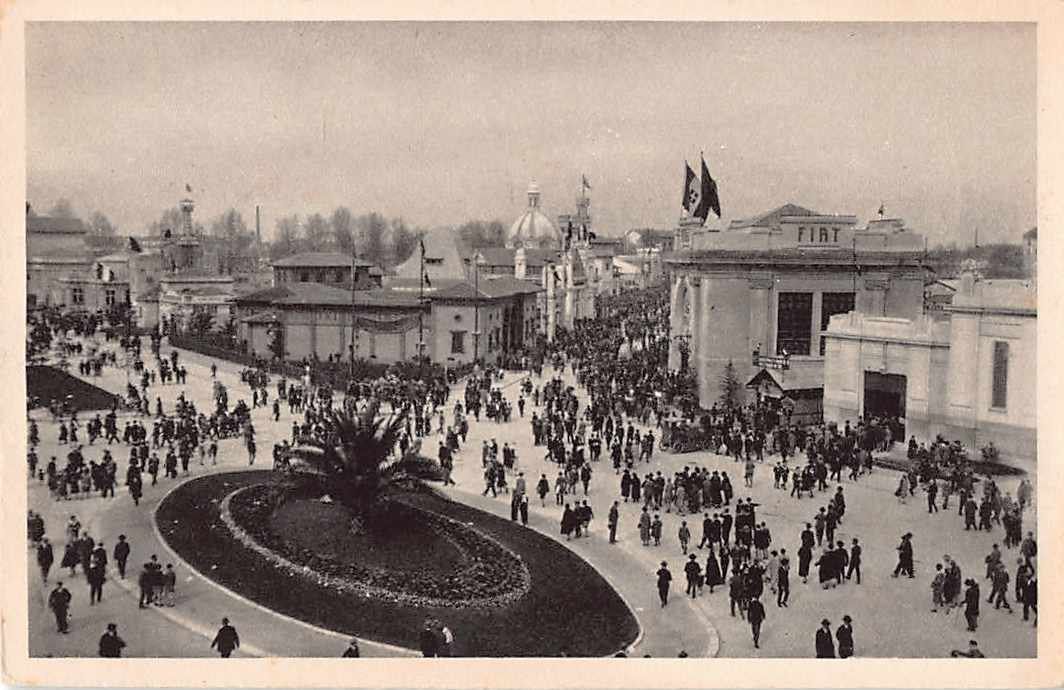 Cartoline postali: 4x Gruss von der MUSTERMESSE MAILAND 1928 – Usato da Winterthur venduto da SchatzchischtliWinti