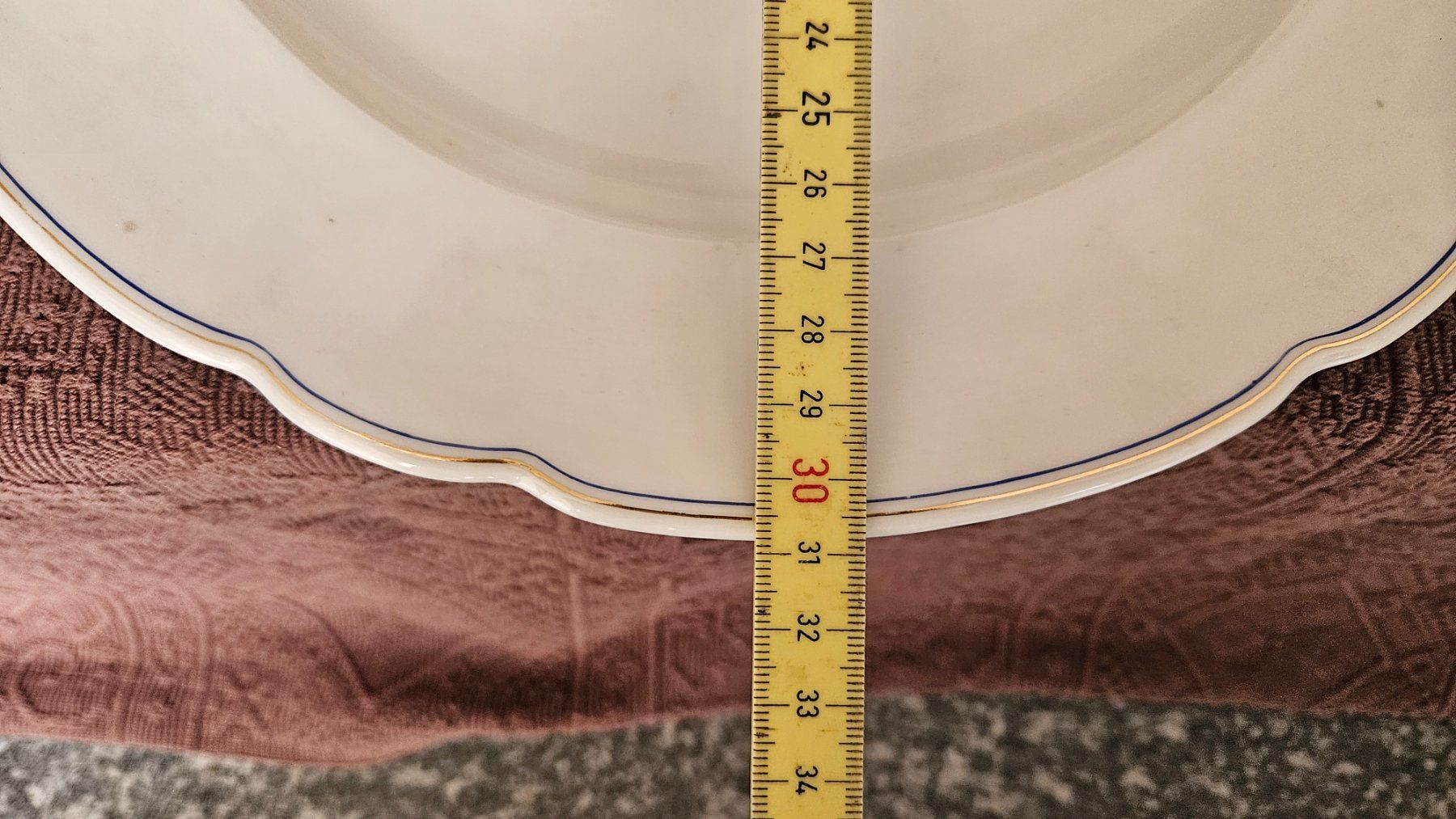 Geschirrsets: Zuppiera e piatto da portata bordo oro e blu Langenthal – Gebraucht aus Melano von H-Sara 7