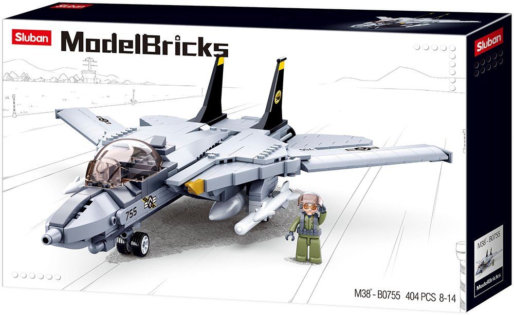 Kit di modellismo & Modellini statici: Sluban M38-B0755 Moderner Düsenjäger – Nuovo e nell'imballaggio originale da Studen BE venduto da WertVogel