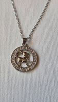Kette mit Anhänger Sternzeichen Löwe silberfarben neu