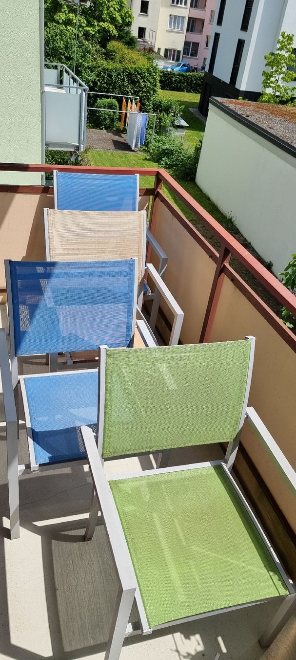 Chaises: Garten Möbel 4 Stühle – D'occasion à Mauren par ehr_5cy6