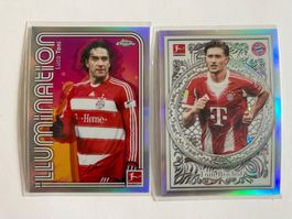 Sammelkarten Bundesliga Topps Chrome Luca Toni Tom Bischof