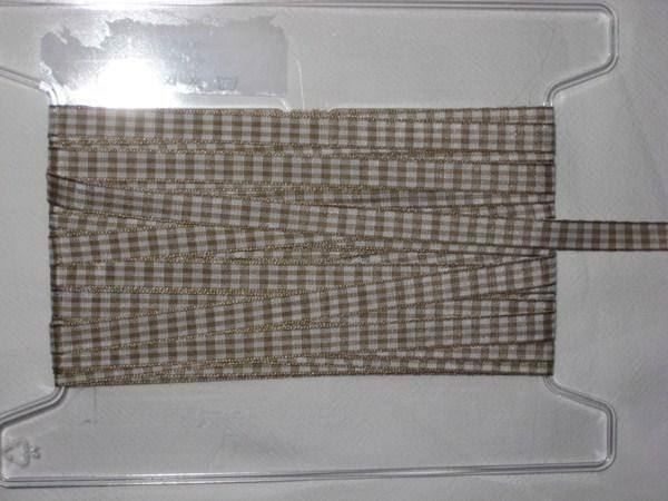 Nastri decorativi: Karoband Polyester taupe/weiss 1cm breit – Nuovo e nell'imballaggio originale da Füllinsdorf venduto da Schlupp