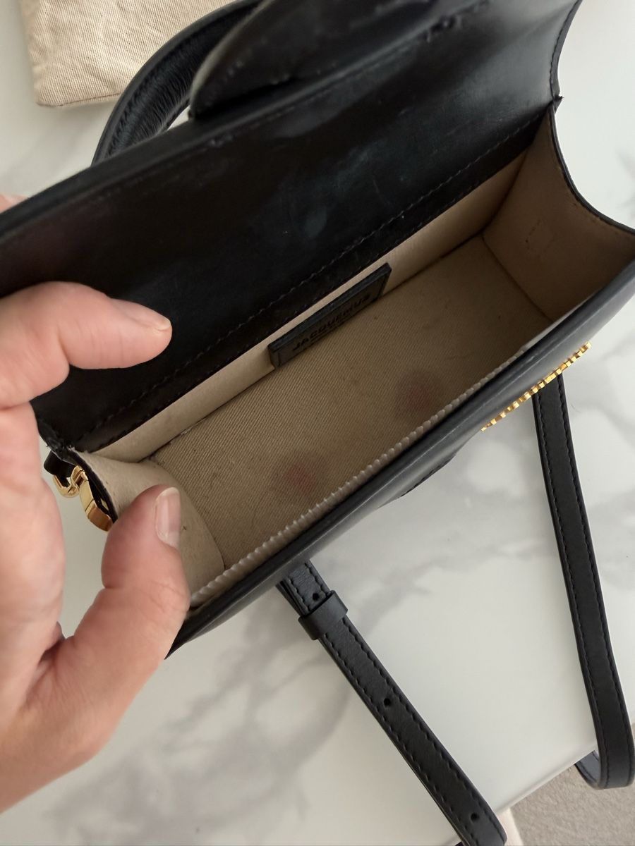 Jacquemus Borse da donna: Sac à main Jacquemus noir cuir  – Usato da Peseux venduto da kul_pz6z 4