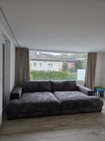 Grosses Sofa anthrazit Textilbezug guter Zustand
