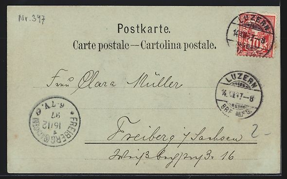 Cartoline postali: Mondschein-AK Tellskapelle /Vierwaldst – Usato da Berlin venduto da bartko-reher 1
