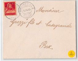 Lettre TYP I, 126I mit VOLL-O FROIDEVILLE 18.8.1915 - LUXUS!