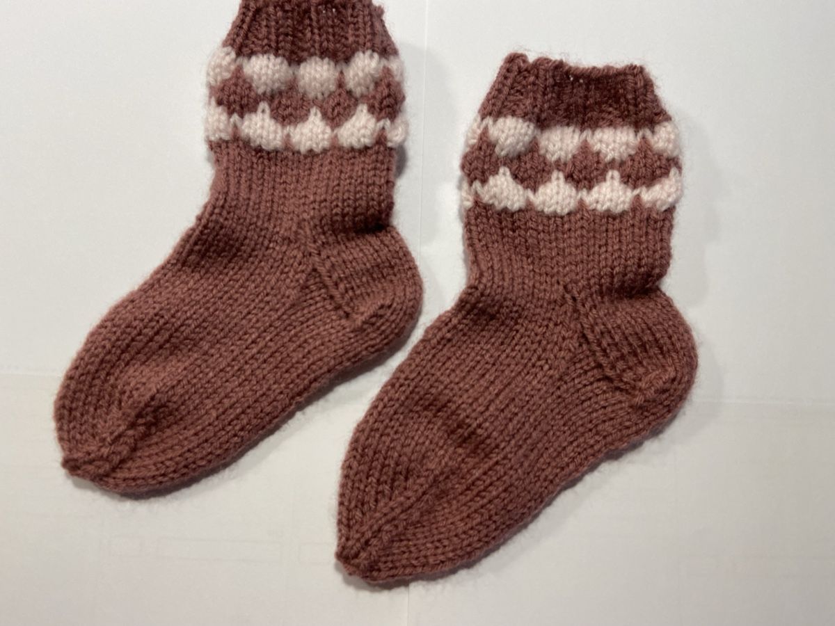 Calze per bambini: Babysocken handgestrickt, ca. 6-9 Monate 🤗 – Nuovo e nell'imballaggio originale da Grosshöchstetten venduto da Maschenshop 2