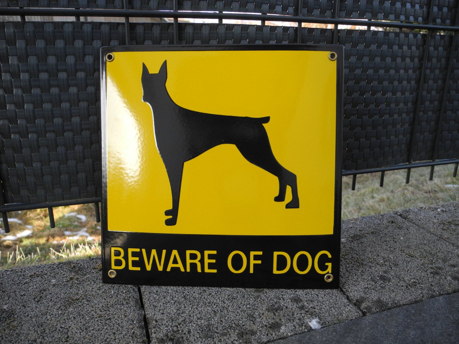 Insegne: ACHTUNG HUND  EMAILSCHILD – Nuovo (secondo la descrizione) da Reinach AG venduto da Huckleberrysix 2