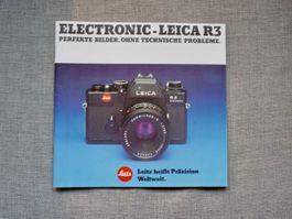 Leica R3 Prospekt Brochure Katalog cataloge