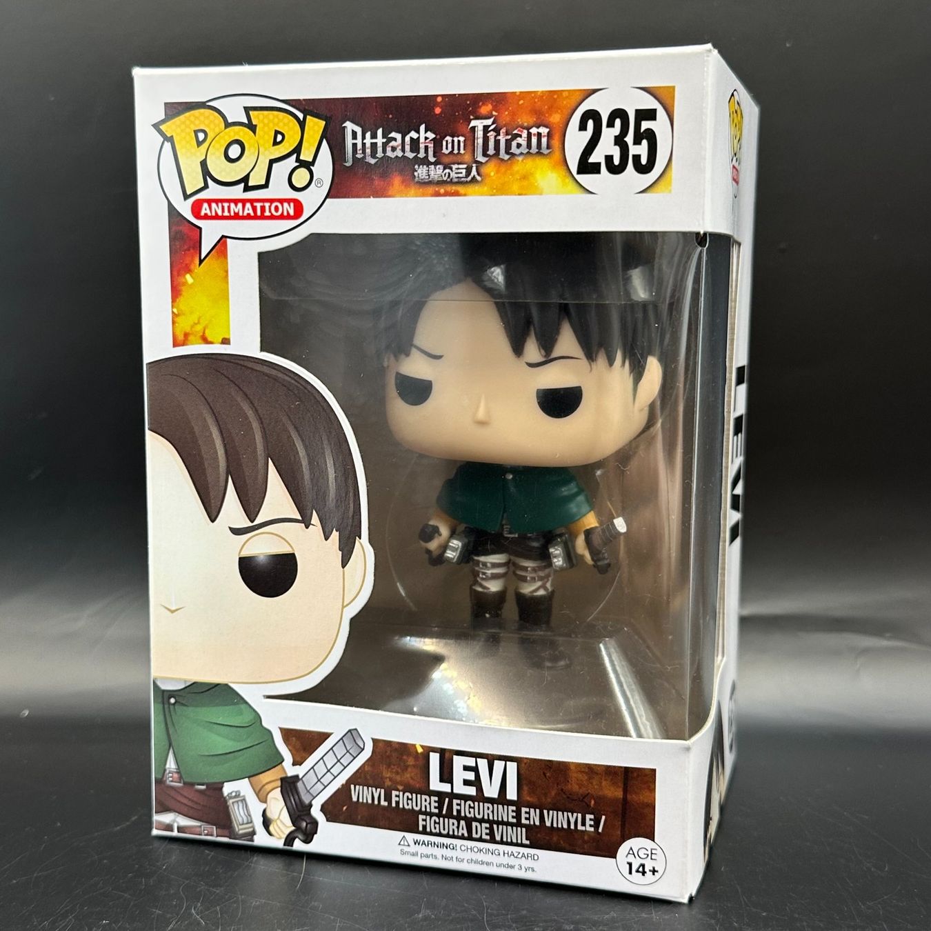 Funko Statuette: Funko Pop! Attack on Titan Levi 235 – Usato da Düdingen venduto da Nerdworld