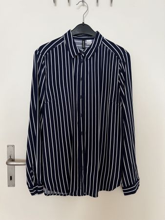 H&M Blouse blue and white stripes EUR 38
