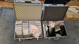 Vier Alukoffer mit CD Sammlung gebraucht in gutem Zustand