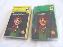 VHS Videokassette - CH Dialekt - Kasperlitheater 1 + 2