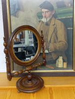 Antiker Rasiers-/Frisierspiegel Biedermeier Holz um die 1875