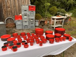  Rotes Geschirr Service (88)