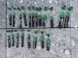 POSCA Marker Set Grün, 20 Stk., versch. Grössen und Spitze