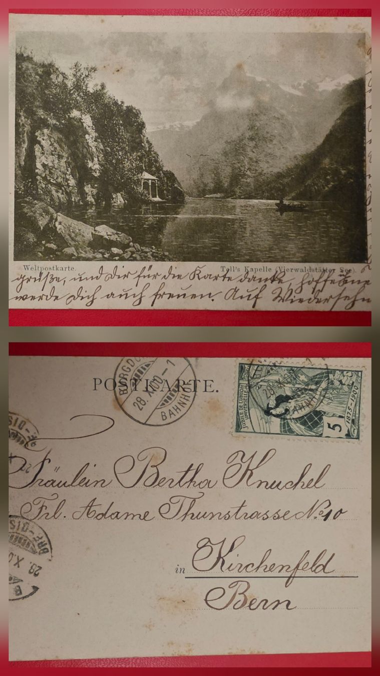 Ansichtskarten: Postkarte 1900 – Gebraucht aus Bern von Kocholo 1