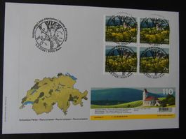 4er Block Naturpark Schaffhausen  AgTg 5.5.22  Vollstempel