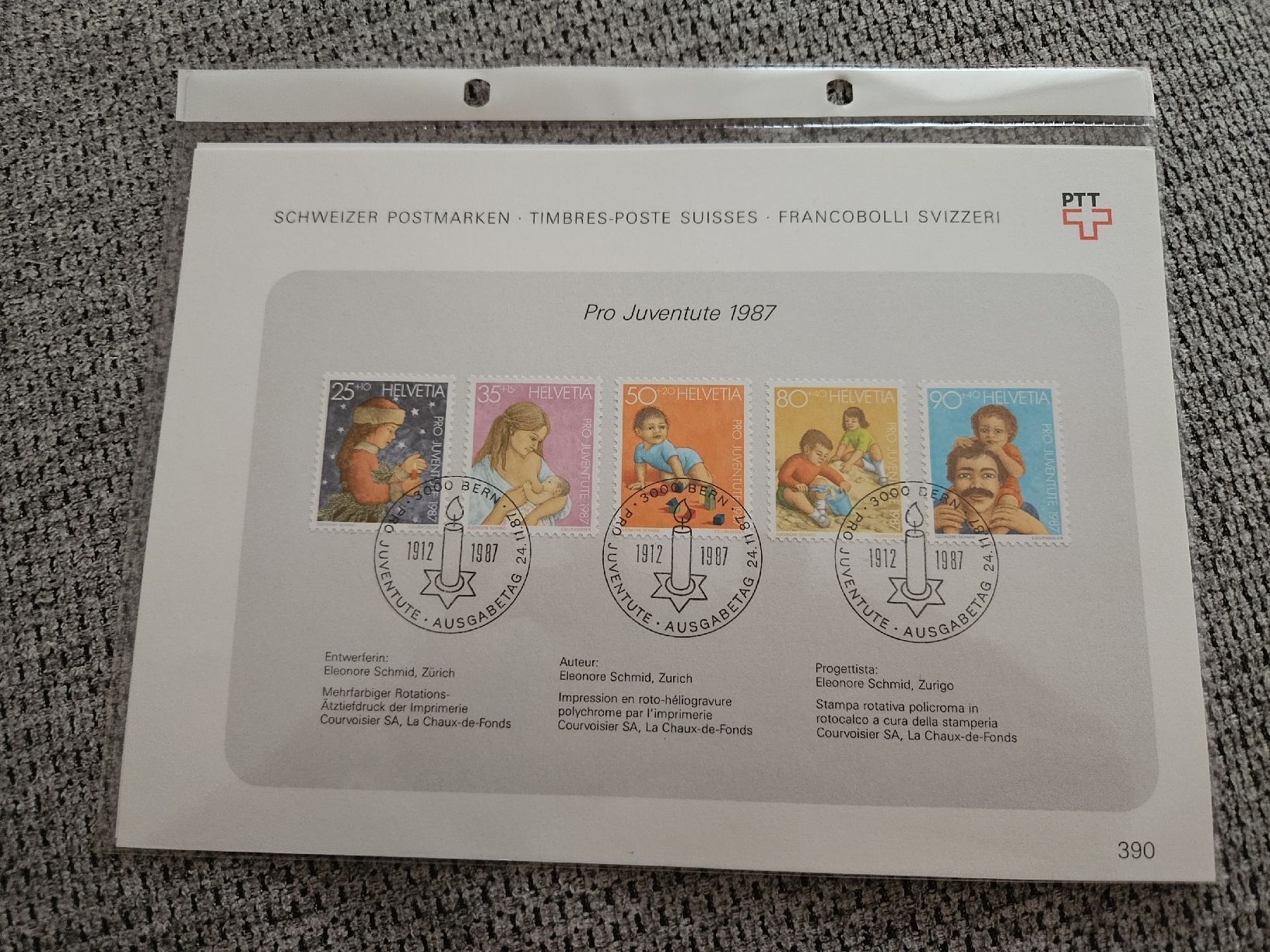 Tutti i francobolli: Schweizer Postmarken Helvetia Pro Juventute 1987 – Nuovo e nell'imballaggio originale da Chur venduto da Kohla1980 3