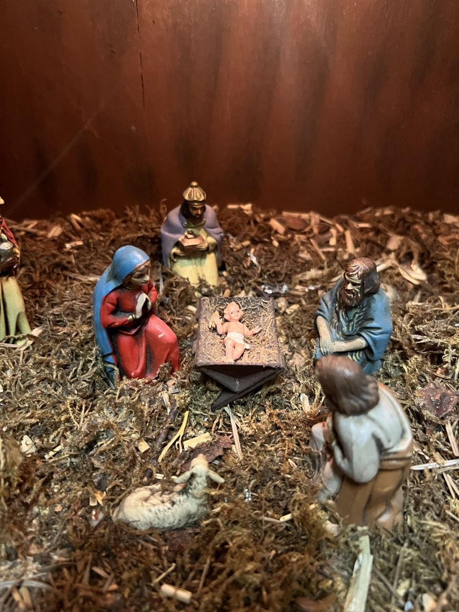 Articoli in legno: Handgefertigte Weihnachtskrippe Holz/Moos,Top Zustand! – Usato da Schaffhausen venduto da cca_99x2 2