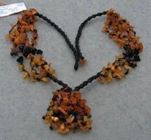 ♥ FEDERLEICHTE KETTE / Baltischer Bernstein / Makrame ♥