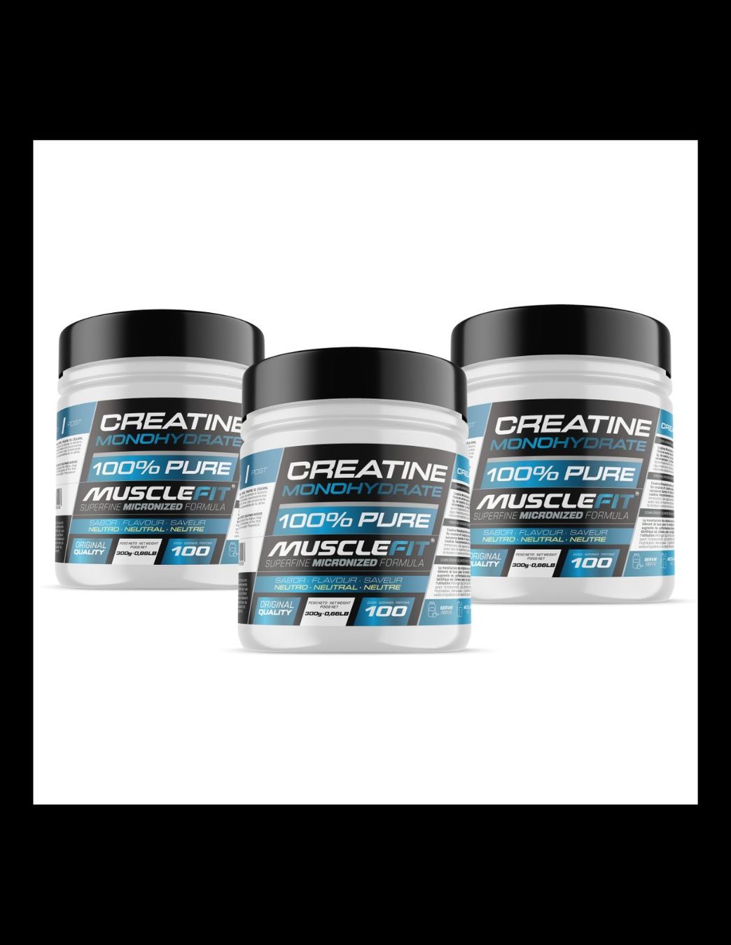 Cibi & Specialità: Creatine Monohydrate Musclefit, 3x 300g – Nuovo e nell'imballaggio originale da Zürich venduto da MUSCLECULT.FIT