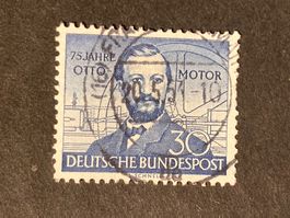 BRD 1952 75 Jahre Otto-Motor gestempelt